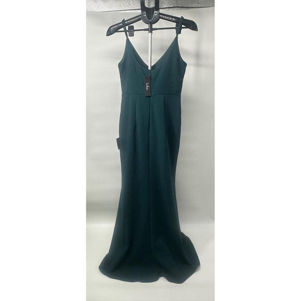 NWT Lulu’s Forest Green Infinite Glory Forest Green MaxDress Size S - Picture 3 of 4